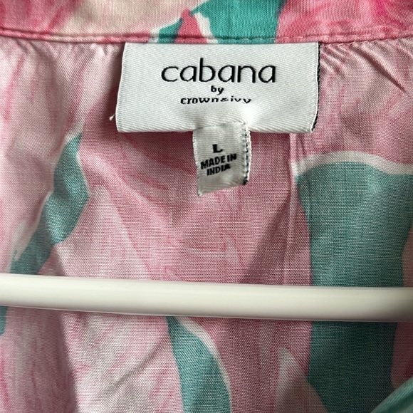 Cabana by Crown & Ivy Tropical Floral button Shirt - Picture 2 of 4